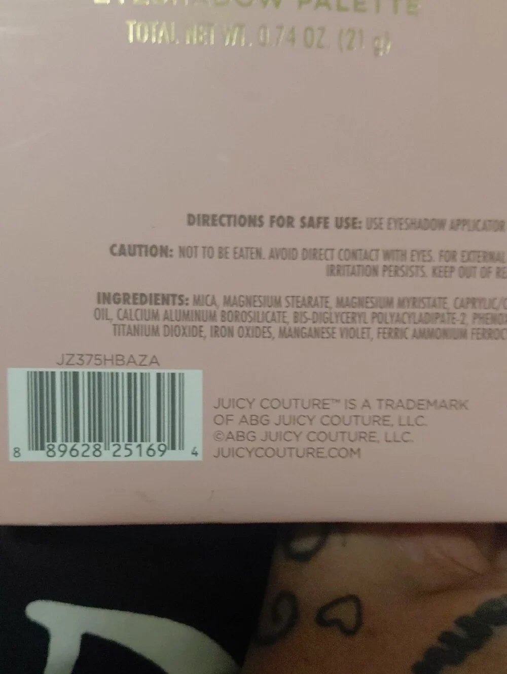 Juicy Couture Pink Compact Eyeshadow Palette